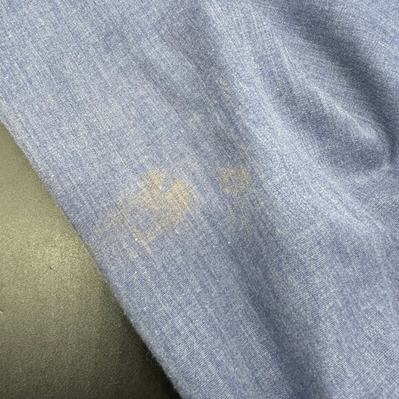 Vintage Duster House Coat Robe Blue Red Floral Snaps Cotton Retro Pockets - Picture 5 of 9